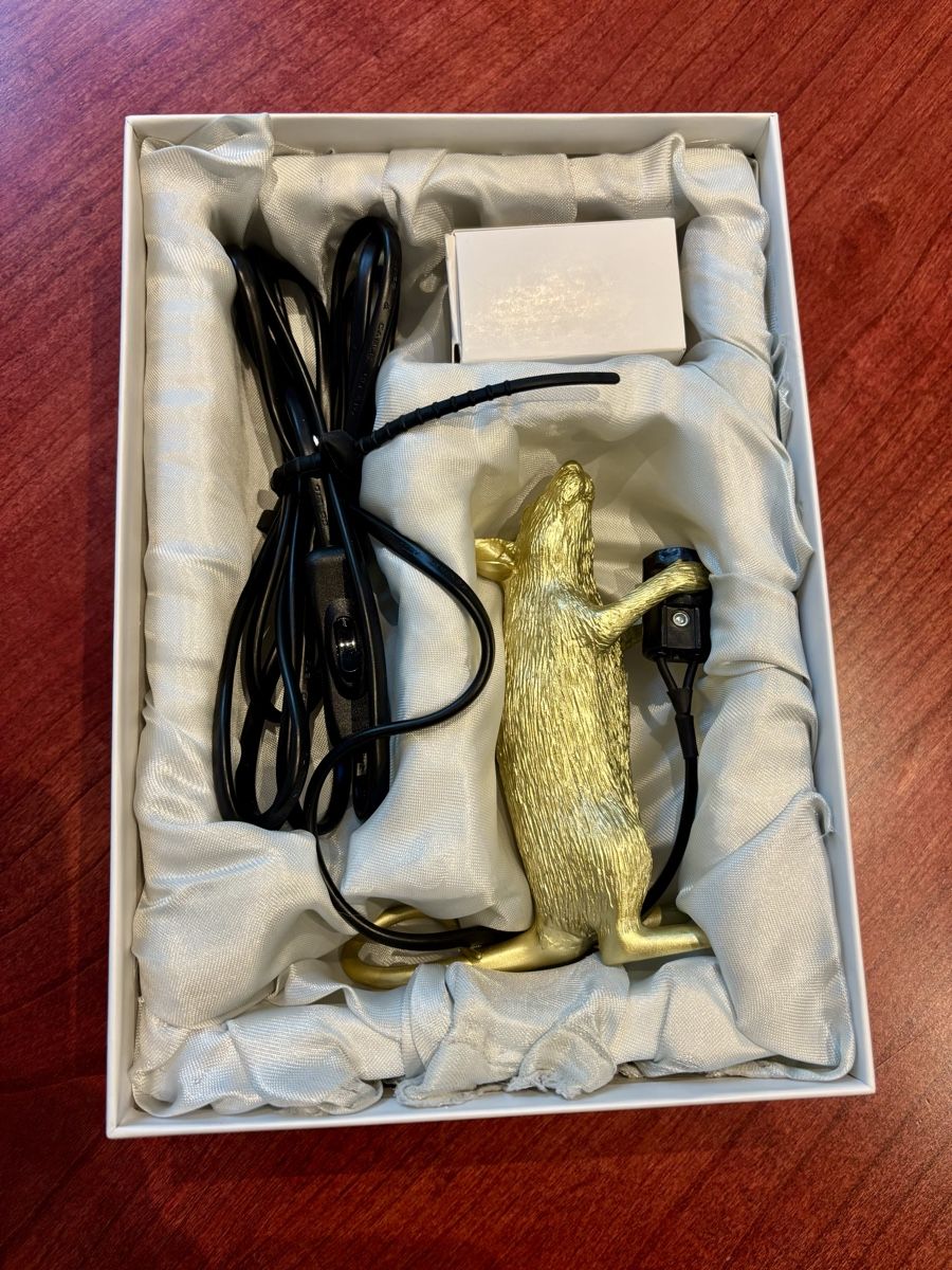 Seletti Lampade: Seletti Mouse Lamp Step in Gold – Nuovo (secondo la descrizione) da Zürich venduto da ani_wnp9 4