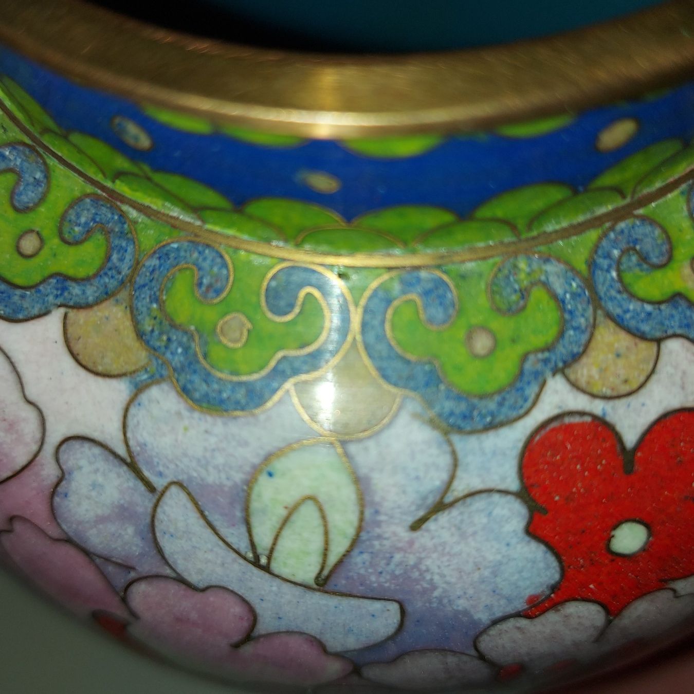 Vasen & Gefässe: Schöne Cloisonné Vase, Email, China, Blumenmuster – Gebraucht aus Schlieren von Svenja7 4