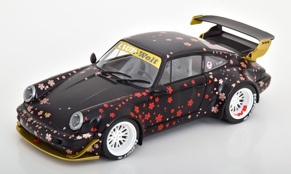 Porsche 911 RWB AOKI 2021 mattschwarz/rot/gold 1/18 NEUHEIT (Neu und ...