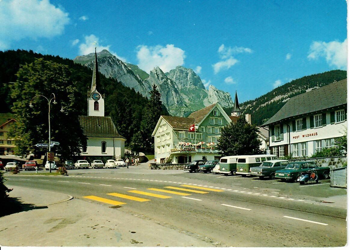 Cartoline postali: Wildhaus Postplatz – Usato da Hochdorf venduto da Ziegel-16