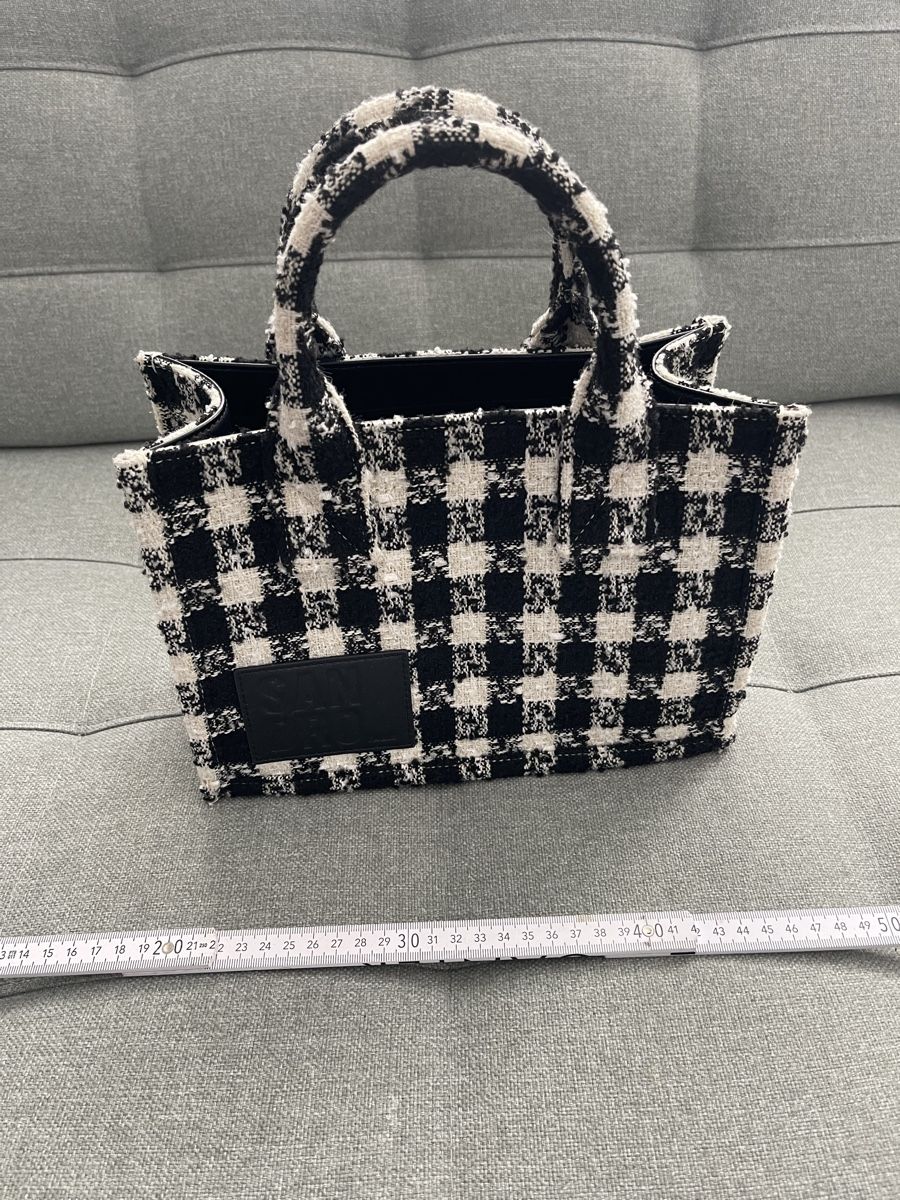 Sandro Taschen für Damen: Tasche SANDRO kariert schwarz weiss – Gebraucht aus Cham von pri_9ktk 3