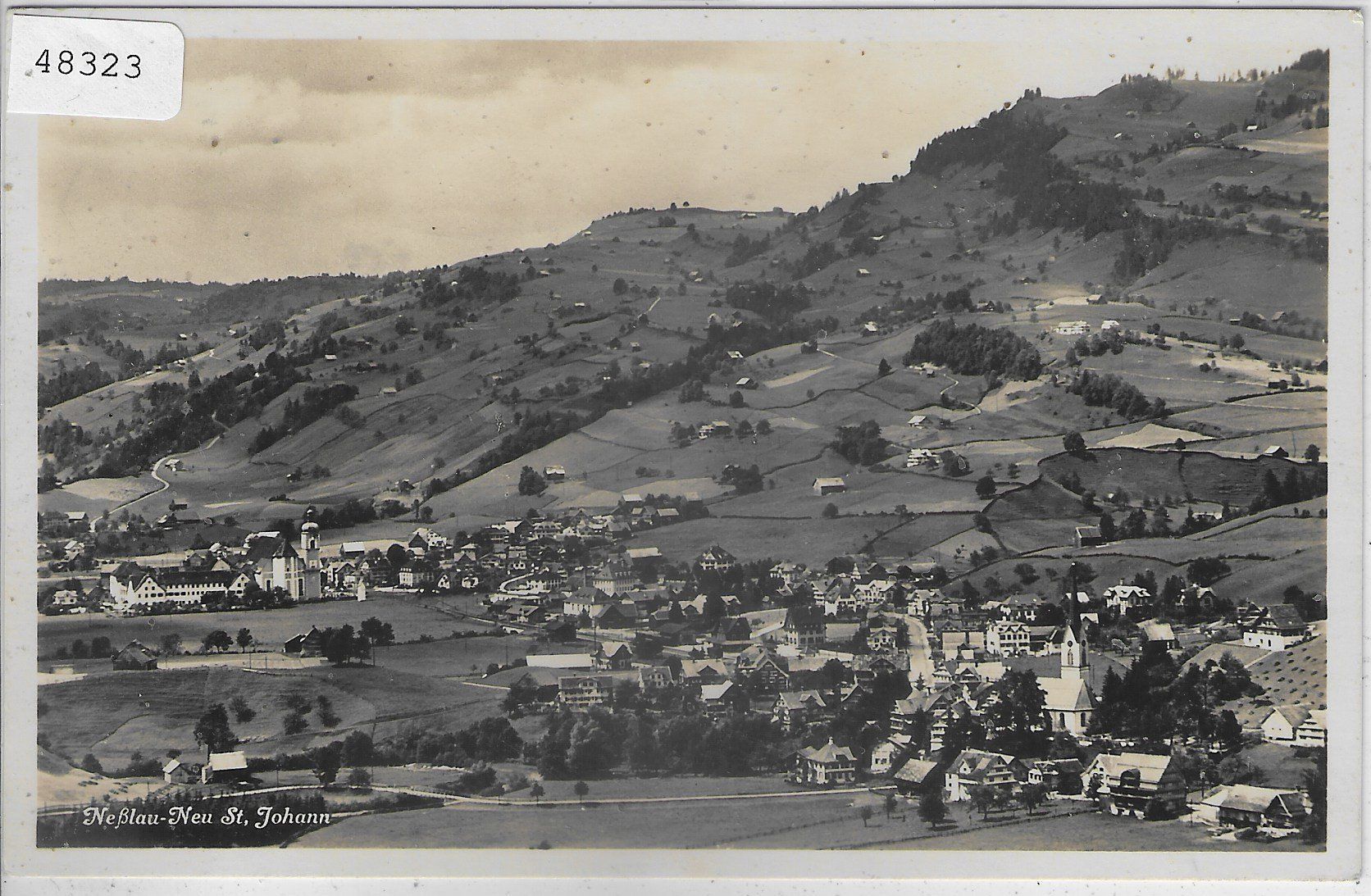 Cartoline postali: Nesslau-Neu St. Johann - Generalansicht – Usato da Ettingen venduto da Kartenplanet