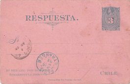 antike Kolumbische Postkarte 1893 - ab 1.--