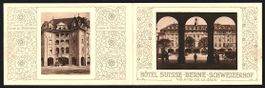 Klapp-Vertreterkarte Bern, Hotel Suisse,