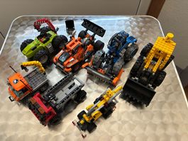 7 LEGO Technik und City Fahrzeuge
