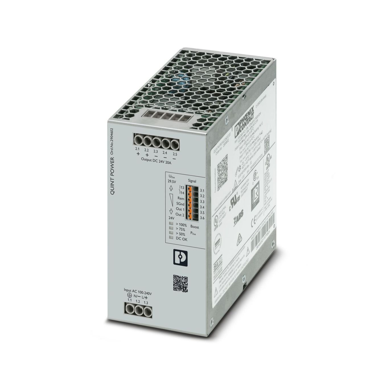 Elettrotecnica: Phoenix Contact QUINT Power 24V 20A Netzteil – Nuovo e nell'imballaggio originale da Widen venduto da joerg57