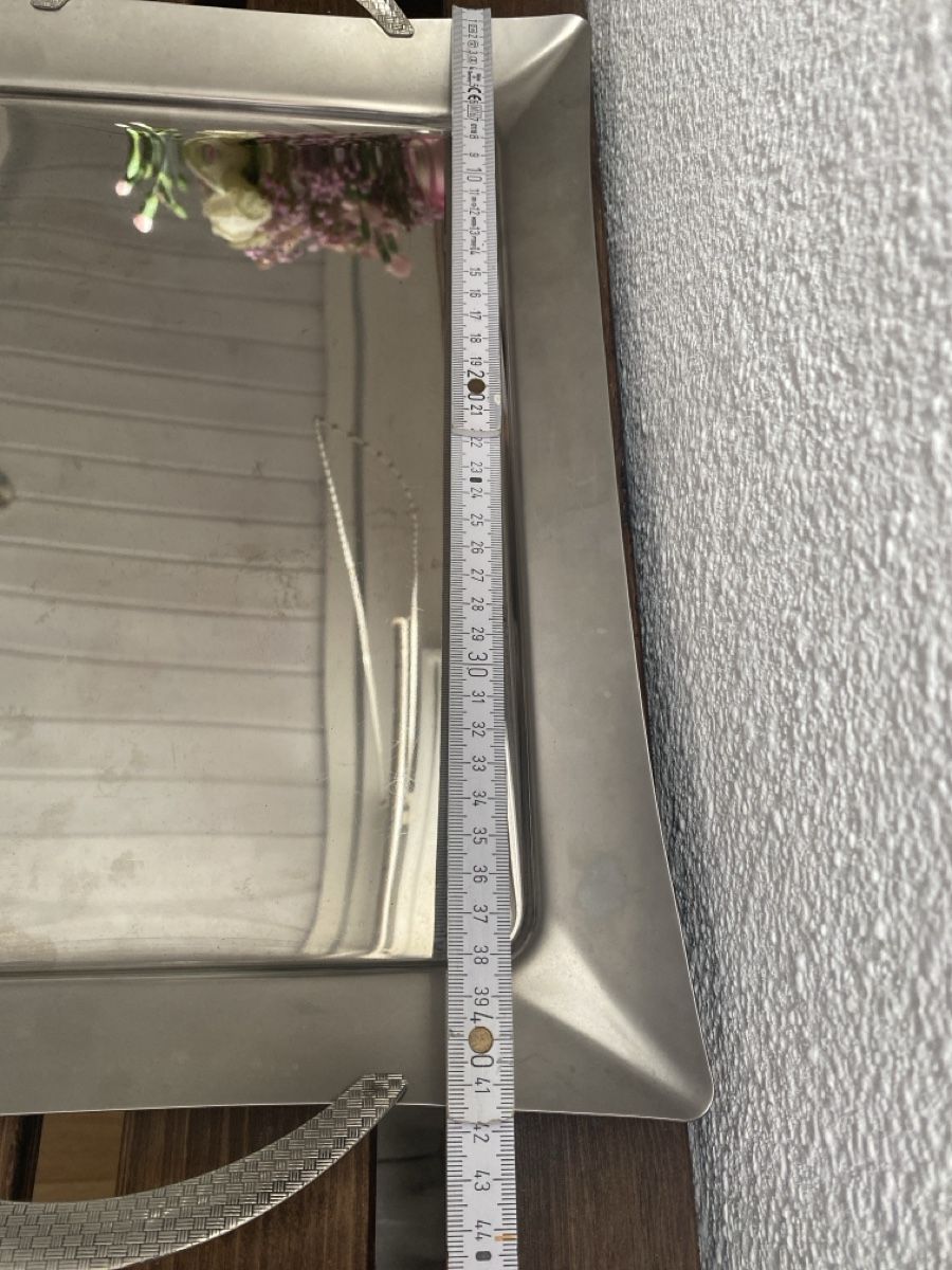 Tablet PC: Edelstahl Tablett Serviertablett Silber – Usato da Rubigen venduto da Mukuru 3
