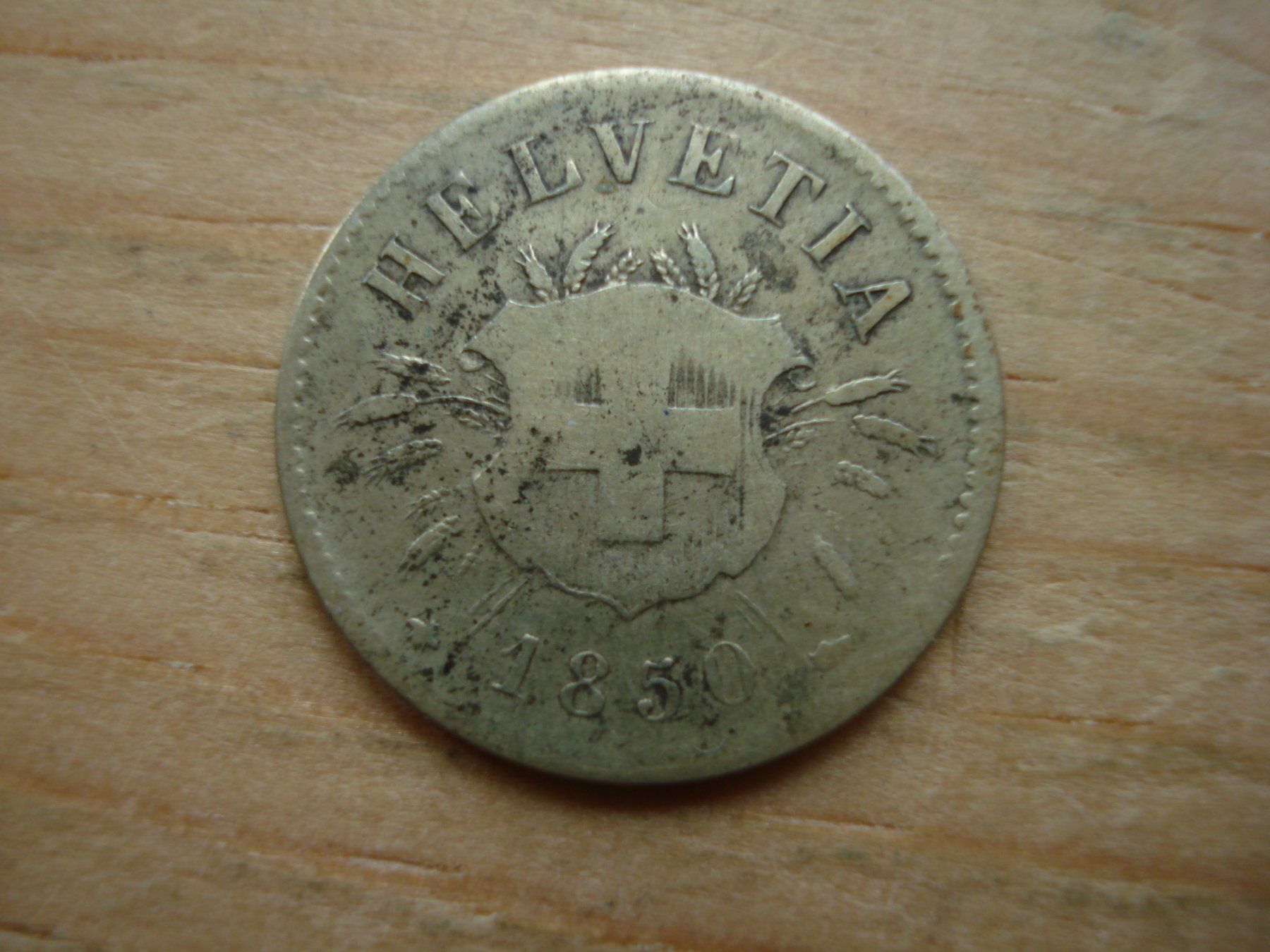 Tutti le monete: (B) 5 Rappen 1850 – Usato da Erlach venduto da Net-Coins