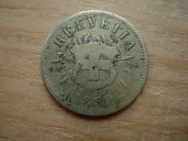 (B) 5 Rappen 1850