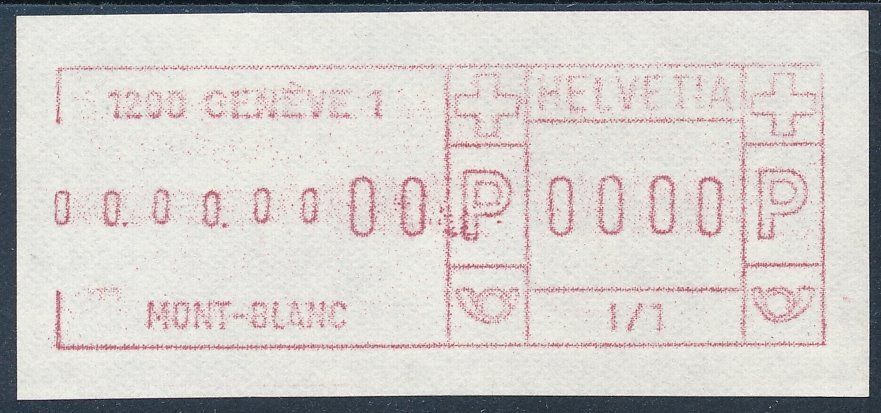 Alle Briefmarken: SFS 7III I/1 0000-Druck ** – Neu (gemäss Beschreibung) aus Luzern von atms