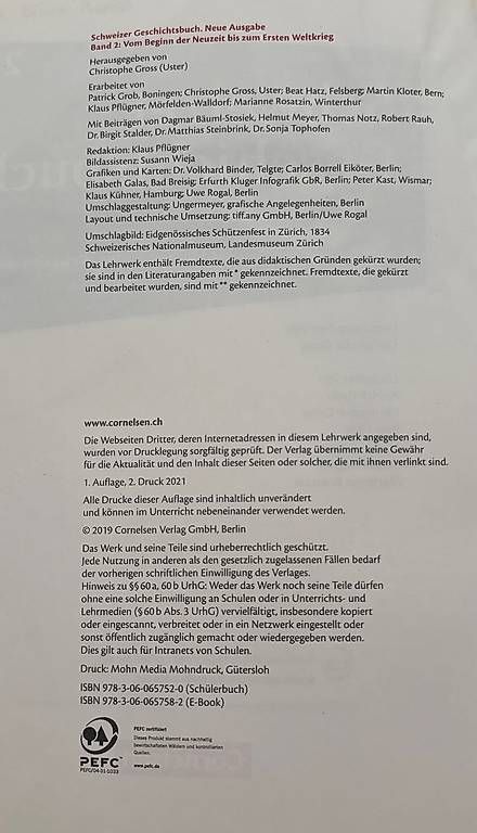 Libri: Schweizer Geschichtsbuch 2 – Usato da Chur venduto da noe_s7pn 1