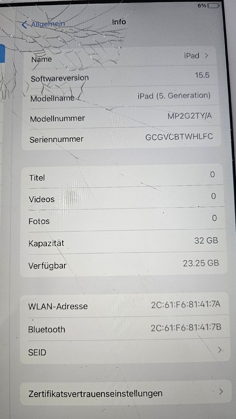 Apple Tablettes PC: iPad 5. Generation, 32 GB  – D'occasion à Ehrikon par noa_vyp5 2