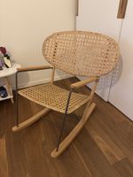 New - Rattan and wood rocking Chair
