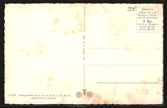 Cartoline postali: Grindelwald, Gesamtansicht mit Gipfelpan – Usato da Berlin venduto da bartko-reher 1