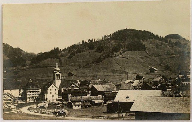 Cartoline postali: AK St. Peterzell mit Pferdefuhrwerk – Usato da Gundetswil venduto da Egro100