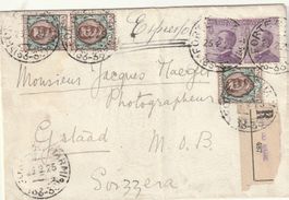 Italien R-Brief mit Buntfrankatur 1925