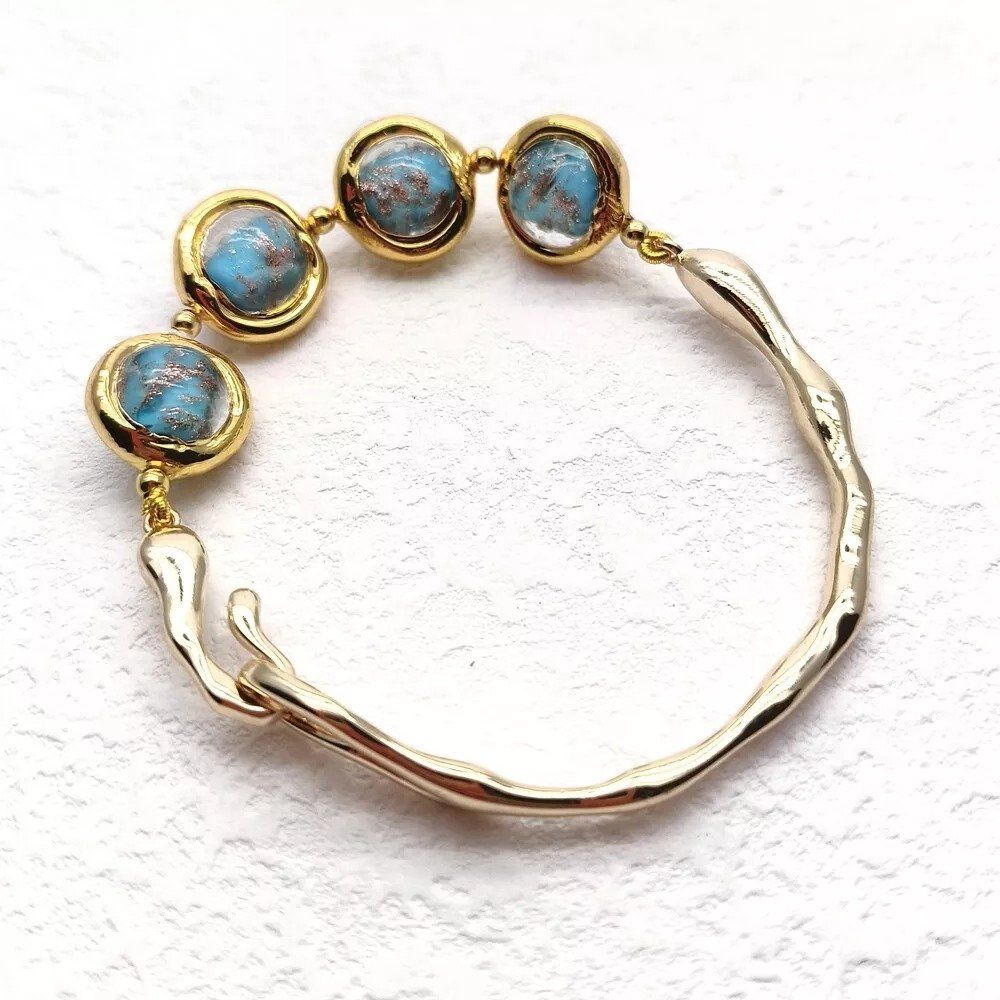 Murano Armbänder & -reifen: Lua Design Muranoglas Armband Bracelet rigide Verre Murano – Neu (gemäss Beschreibung) aus Prilly von ilyria73 4