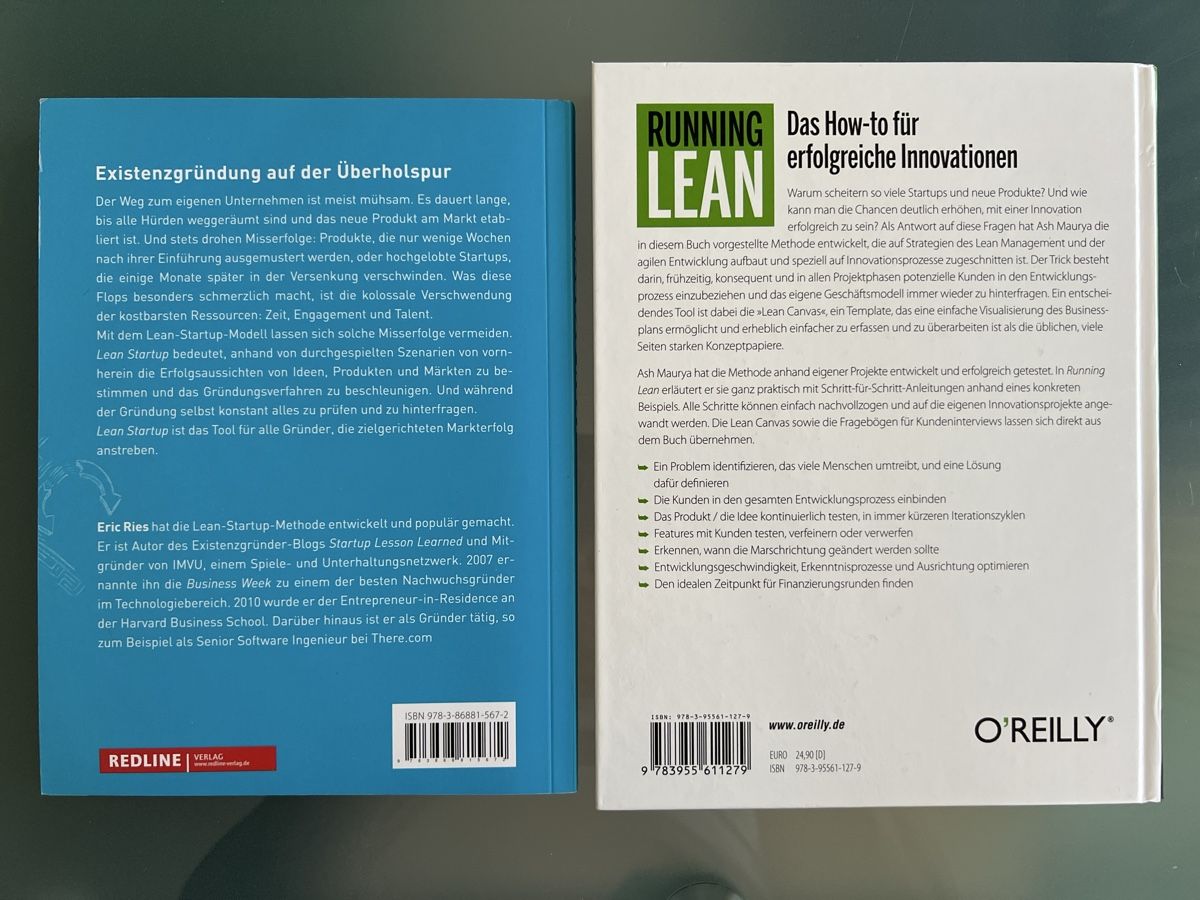 Libri: Lean Startup & Running Lean, erfolgreich Unternehmen gründen – Nuovo (secondo la descrizione) da Brunnen venduto da Bonitoman 1