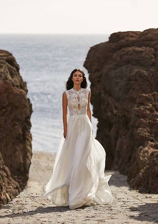 Neu ungetragen Pronovias Brautkleid Boho Romantisch 