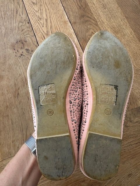 Damenschuhe: rosa Ballerinas Gr. 36 mit Pailletten – Gebraucht aus Schöfflisdorf von kin_2dp9 3