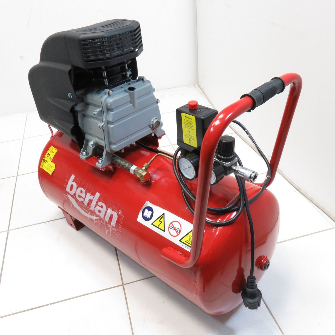 Kompressoren: Druckluft Kompressor 50 Liter Druckluftkompressor Kolben – Neu (gemäss Beschreibung) aus Baar von Werkzeugzentrum 1