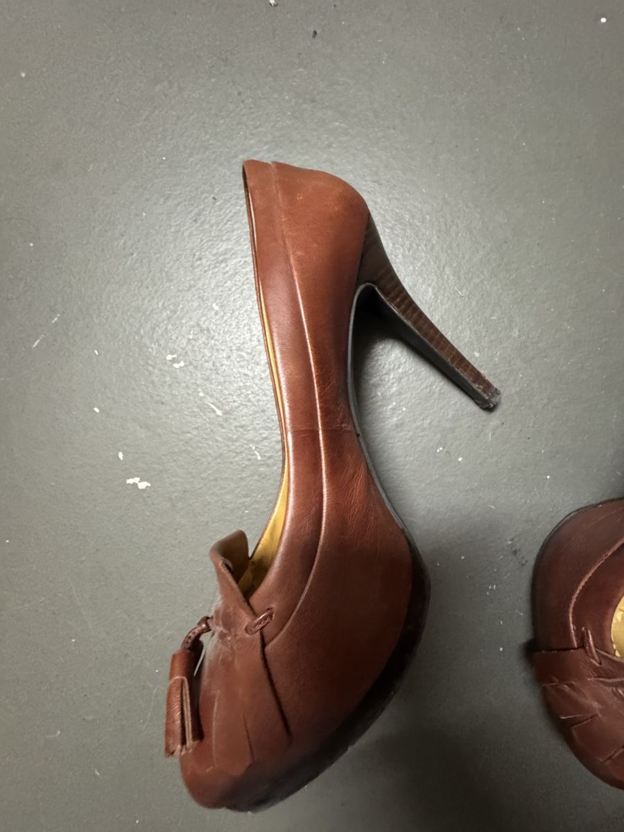 Scarpe da donna: Nine West Bordeaux Leather Heels Pumps – Usato da Zürich venduto da alieacelina 1