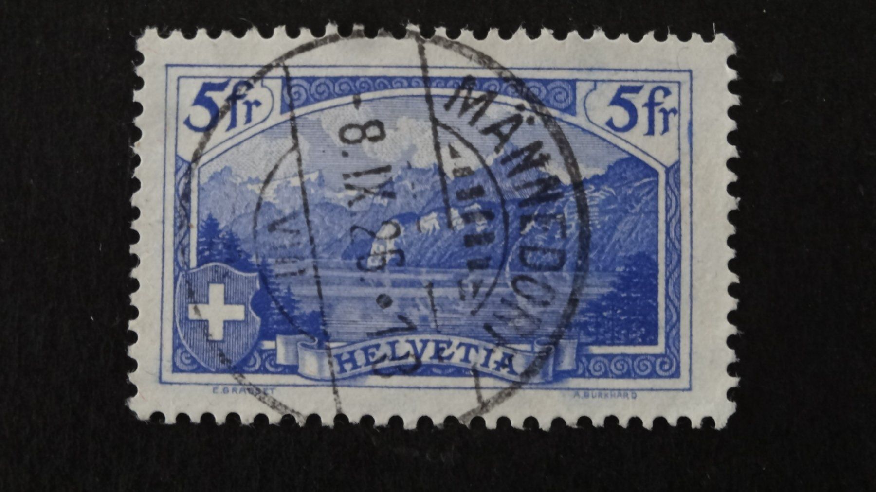 Tutti i francobolli: Vollstempel MÄNNEDORF  8.IX.26    91 – Usato da Anwil venduto da larks