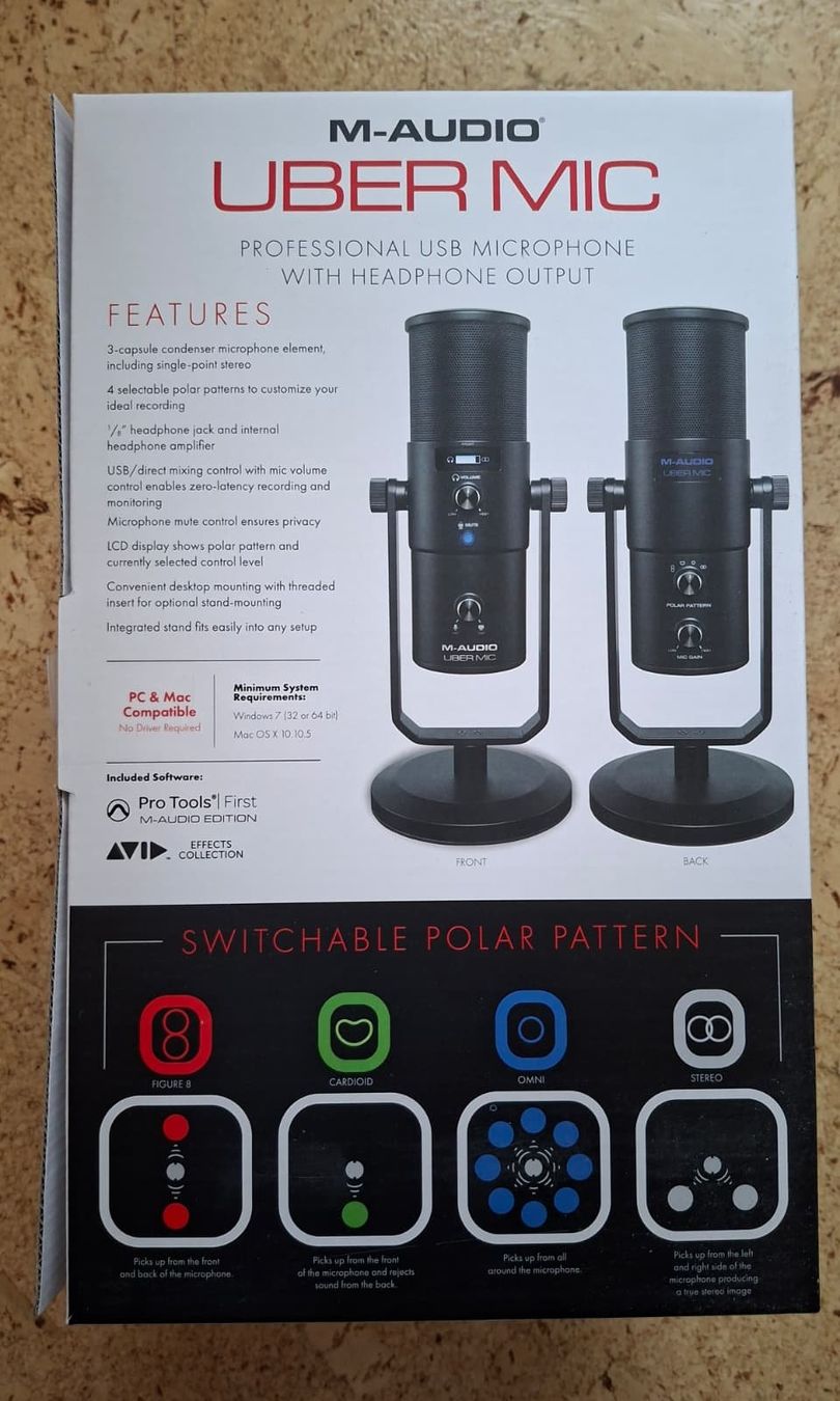 M-Audio Microfoni: M-Audio Uber MIC, USB, Neuwertig – Nuovo (secondo la descrizione) da Gempen venduto da Car_Lord_500 2