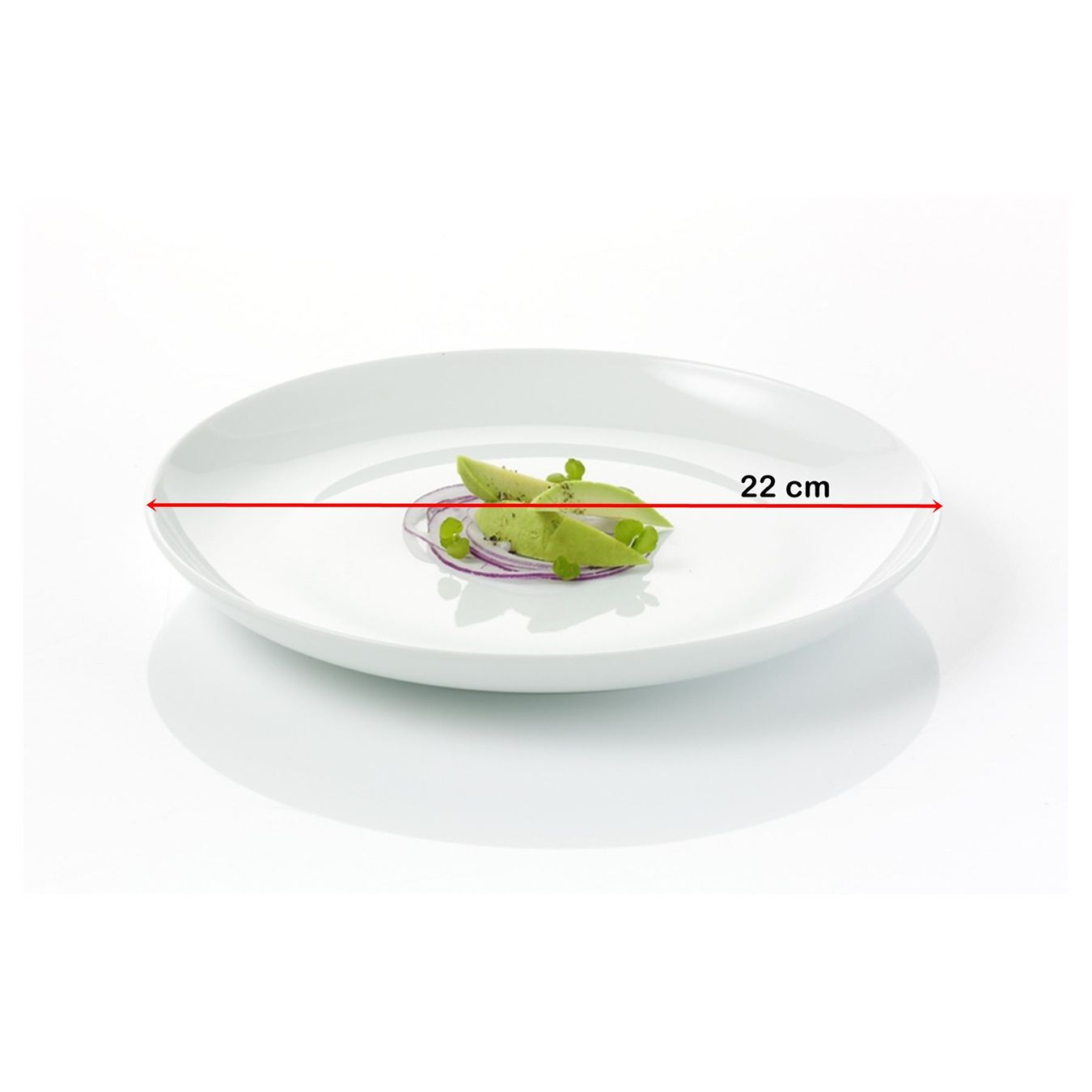 Teller: Teller 22 cm, Lunchteller "asw" – Neu und originalverpackt aus Wettingen von kochshop 1