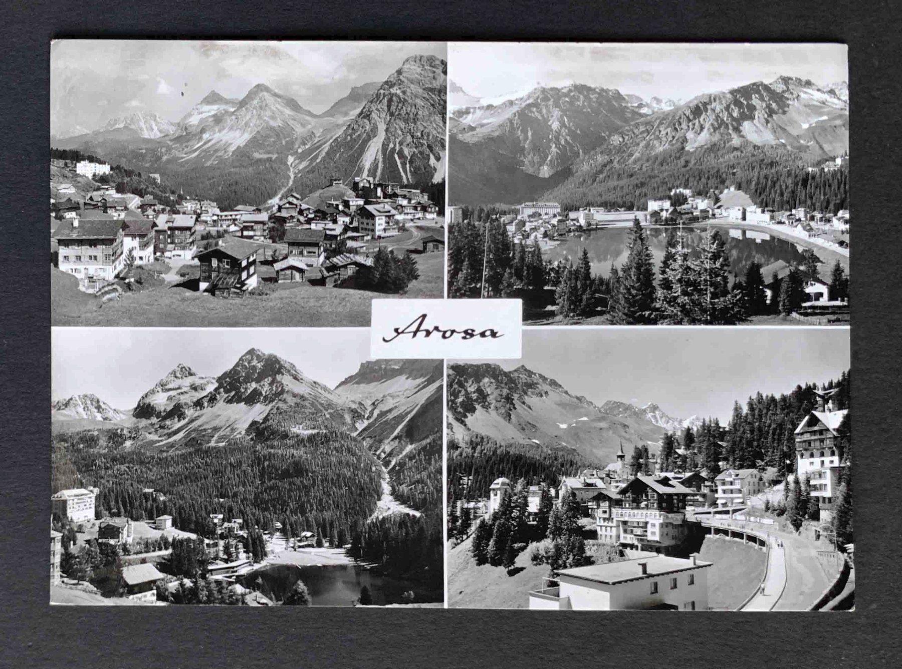 Cartoline postali: AK Arosa Mehrbild Karte – Usato da Goldau venduto da artelier1