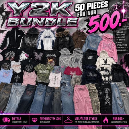 Y2K BUNDLE. 50 PIECES FÜR NUR 500.- 