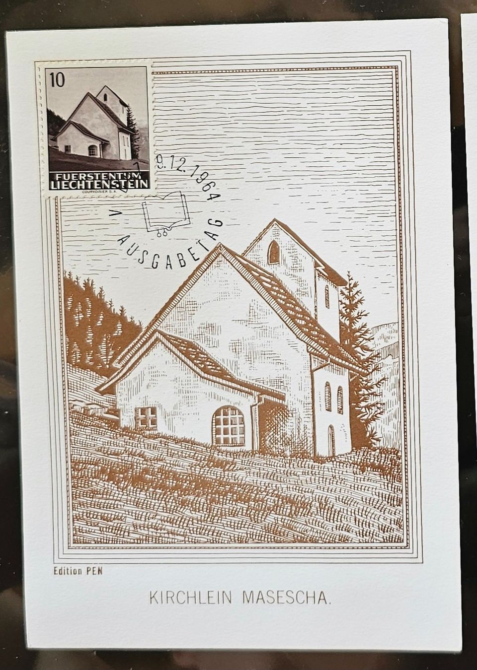 Alle Briefmarken: FL - MAX-Karte, 1964, Editions PEN ! – Neu (gemäss Beschreibung) aus Les Valettes von Nuba1