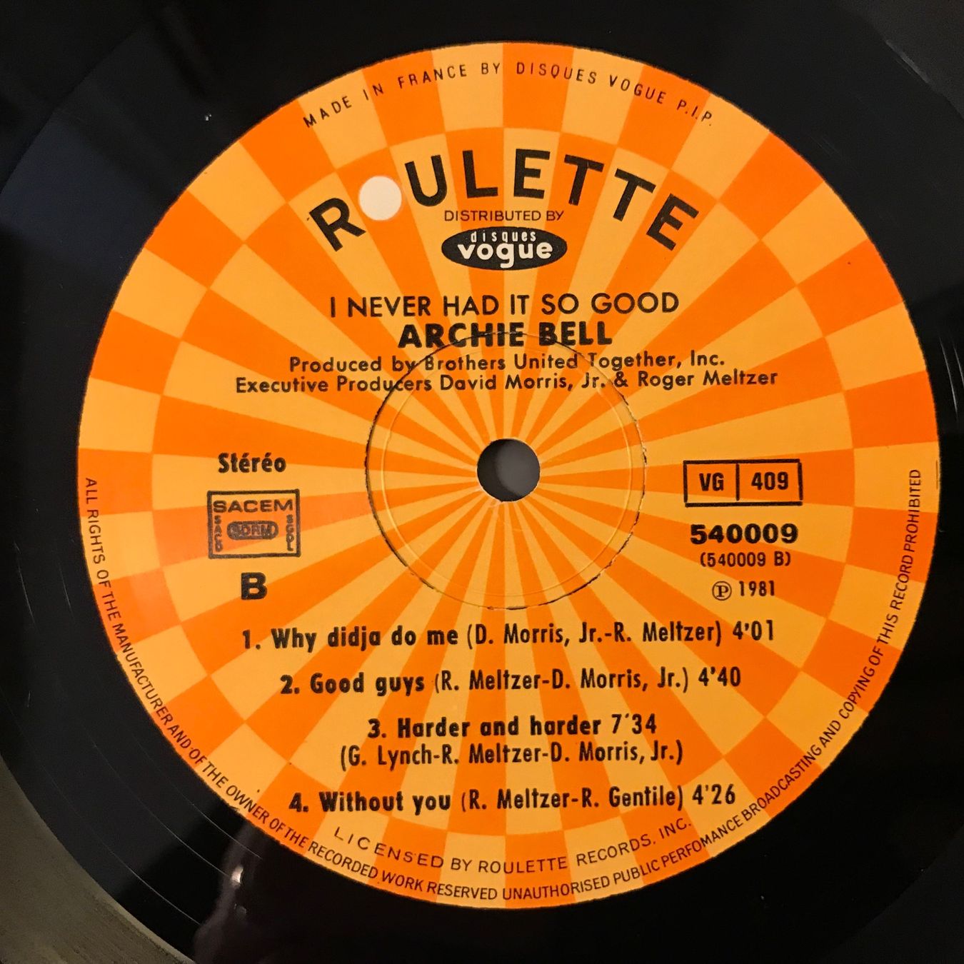 Schallplatten: Archie Bell - i Never Had It So Good – Gebraucht aus Aesch BL von BlueMusicRecords 3