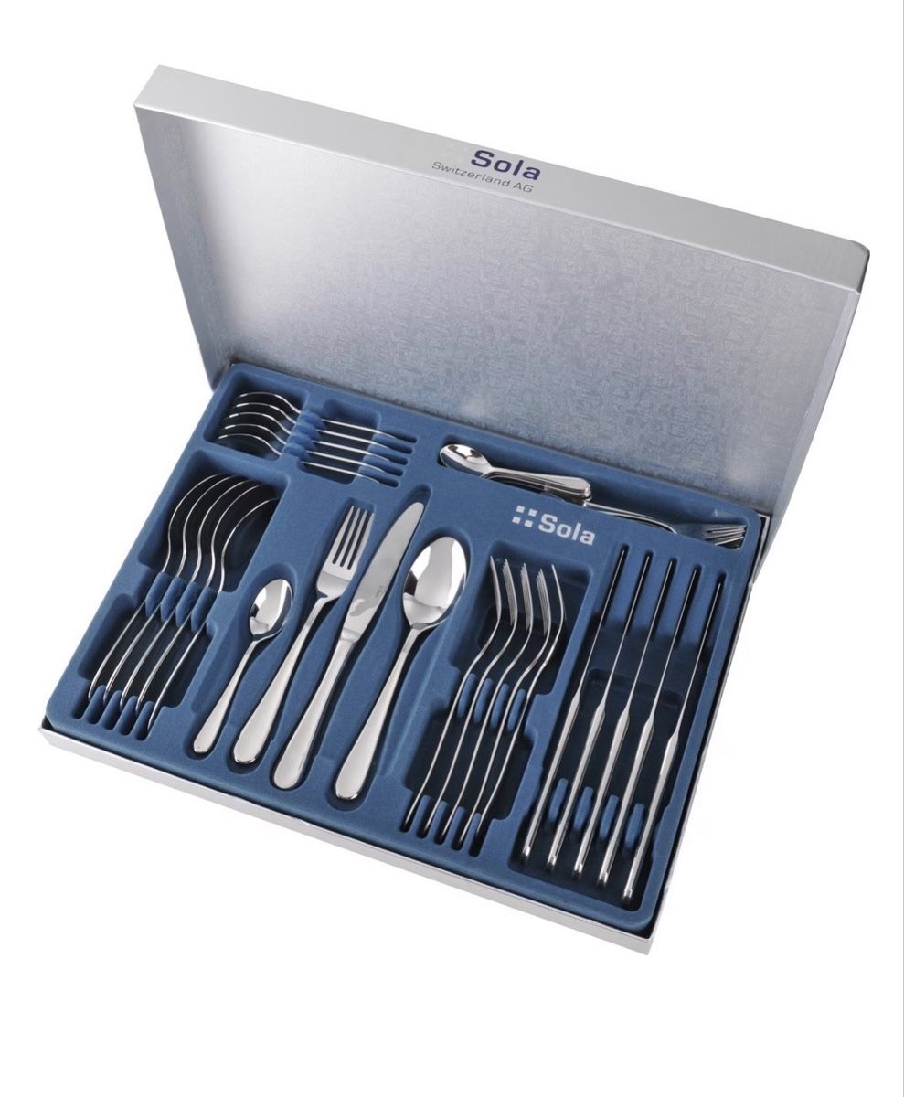 Sola Set di posate: Sola Besteckset 36-tlg. - NEU – Nuovo e nell'imballaggio originale da Steinhausen venduto da BB-AQ-parts