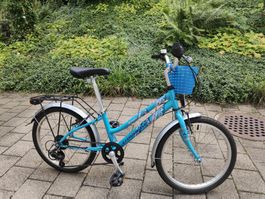Kinderfahrrad Crosswave Sunny blau mit Korb 20 Zoll fast neu