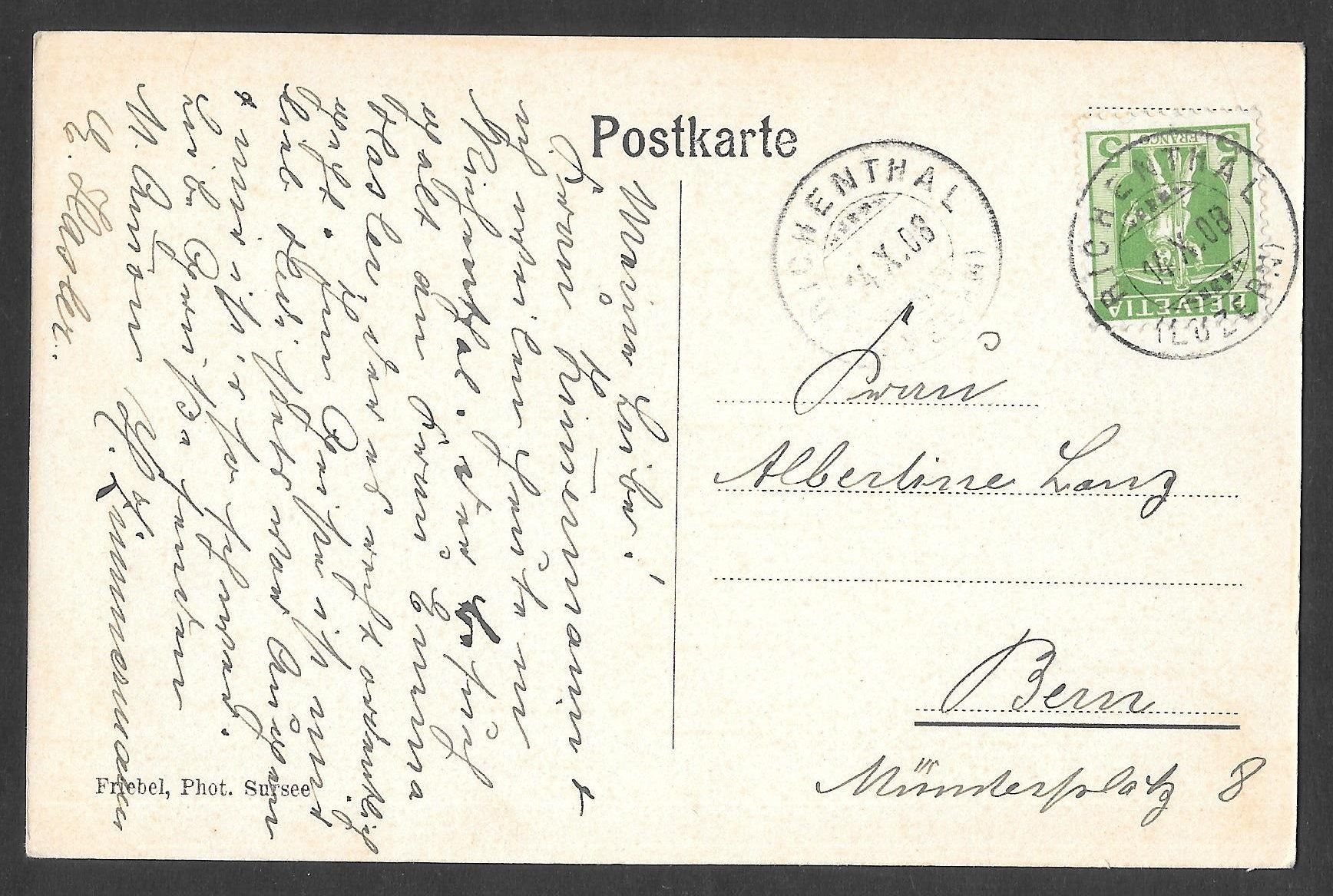 Cartes postales: Richenthal Kur- und Wasserheilanstalt – D'occasion à Olten par clotaldi 1