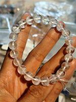 Bracelet en quartz fantôme blanc 8.8mm