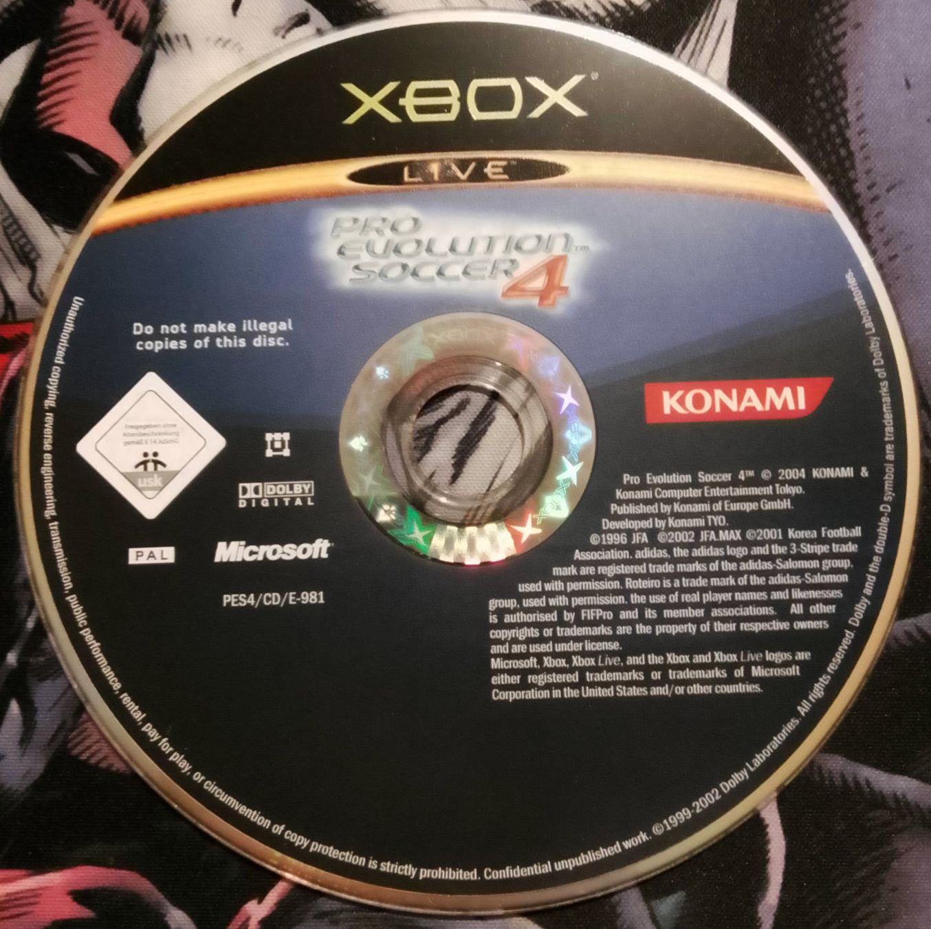 Microsoft Spiele: Pro Evolution Soccer 4 XBOX (PAL) DISK ONLY – Gebraucht aus Le Locle von Nidaime_Tackle