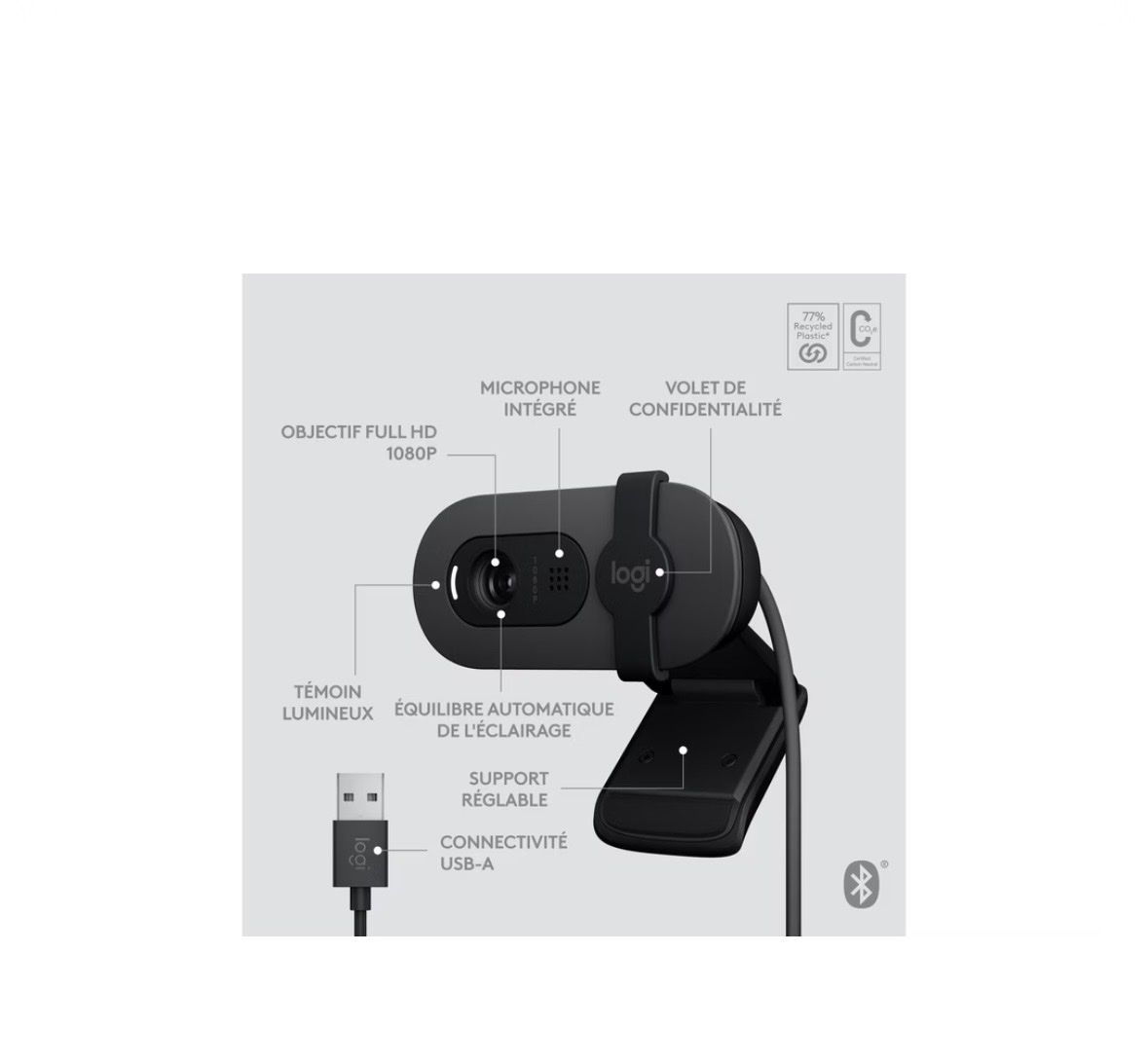 Logitech Webcam: Logitech Brio 105 Full HD 1080p Webcam – Nuovo e nell'imballaggio originale da Wald ZH venduto da eli_y6cn 2