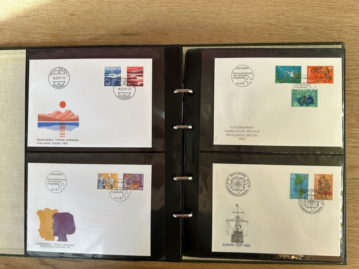 Alle Briefmarken: Schweiz - umfangreiche FDC Sammlung 1978-1997 TOP – Gebraucht aus Schmitten / FR von Samsara169 4