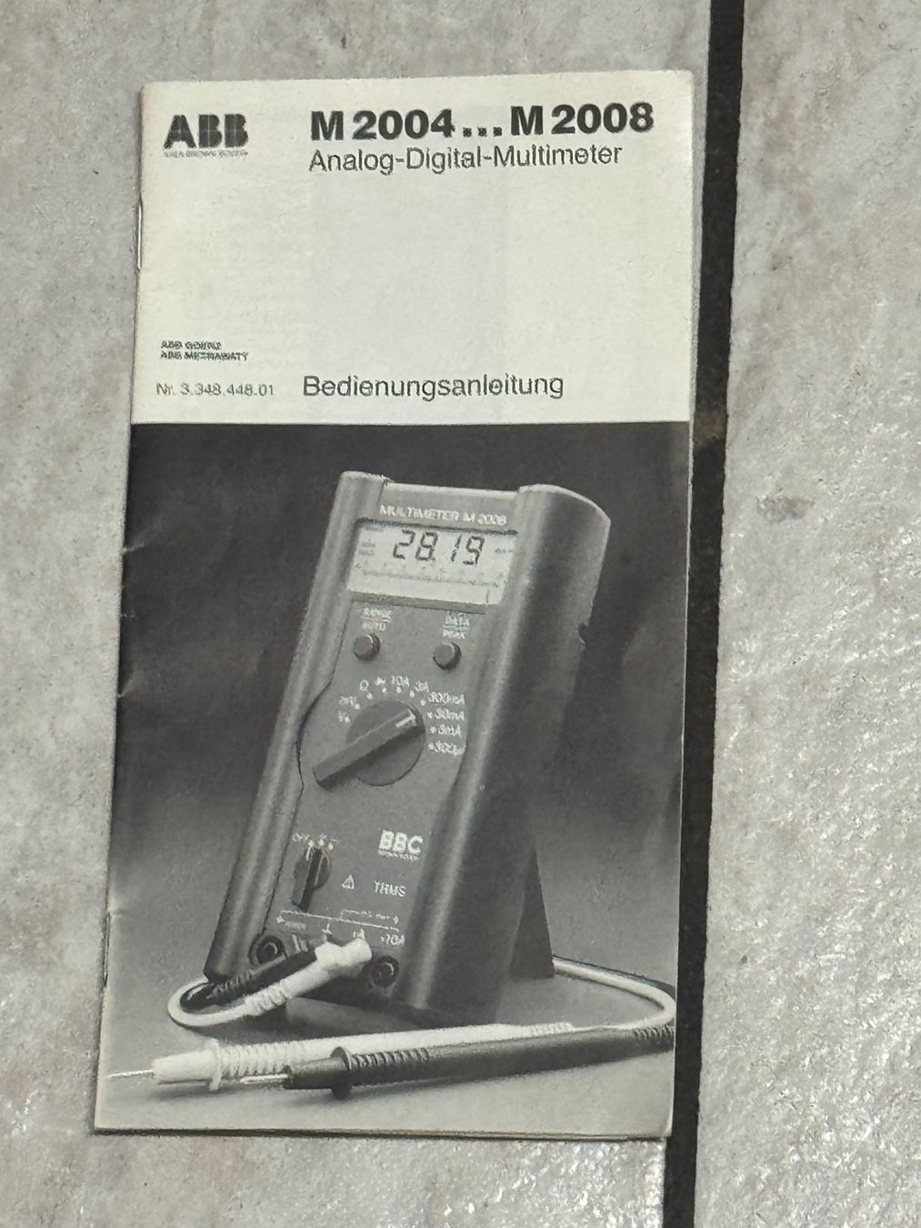 ABB Misurare: MULTIMETER ABB MetraWatt M2005 – Usato da Kaiseraugst venduto da Drasa 4