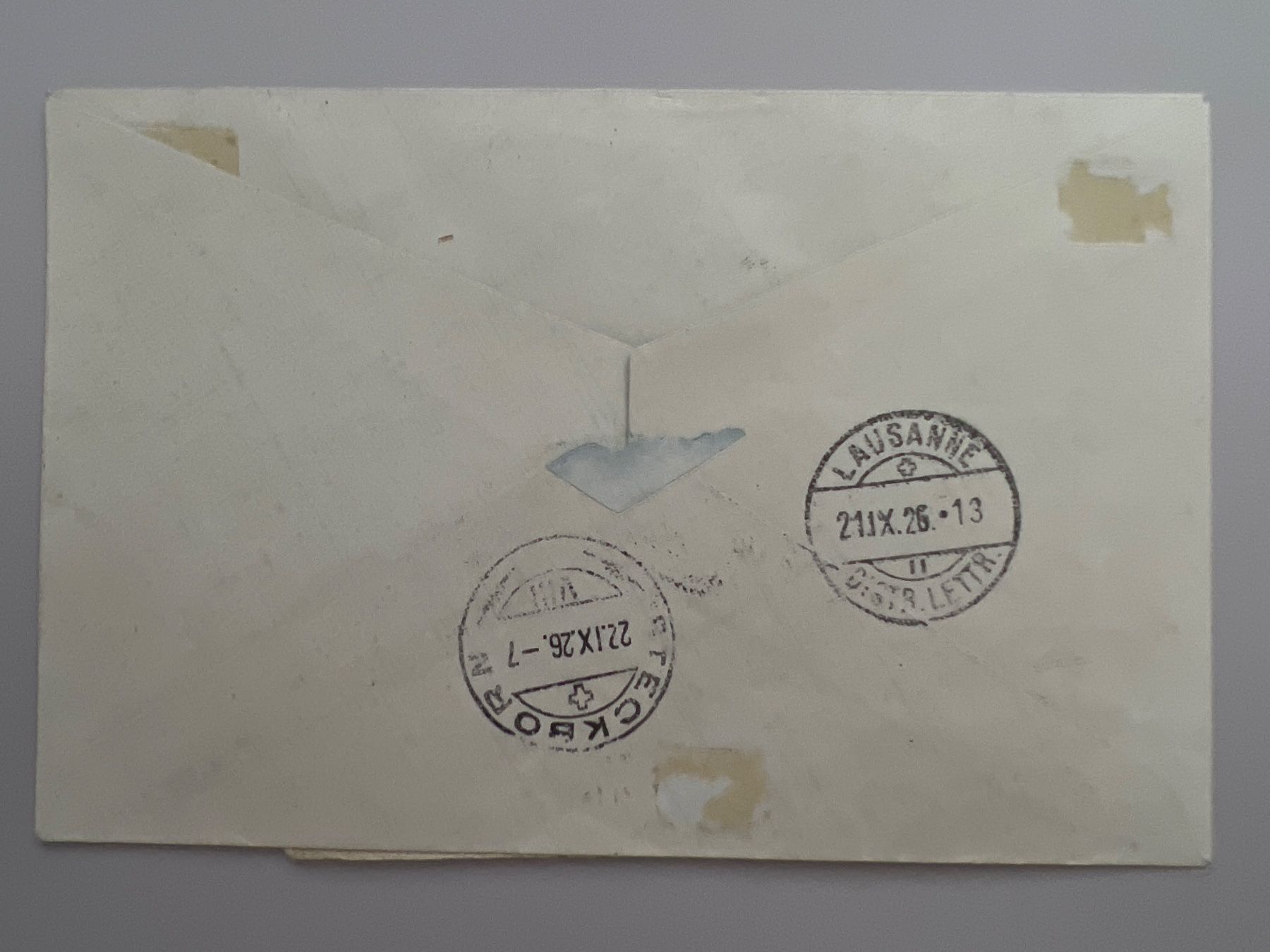 Tutti i francobolli: Flugpostbrief Comptair Lausanne 1926 CS7 – Usato da Buchrain venduto da wmm 1
