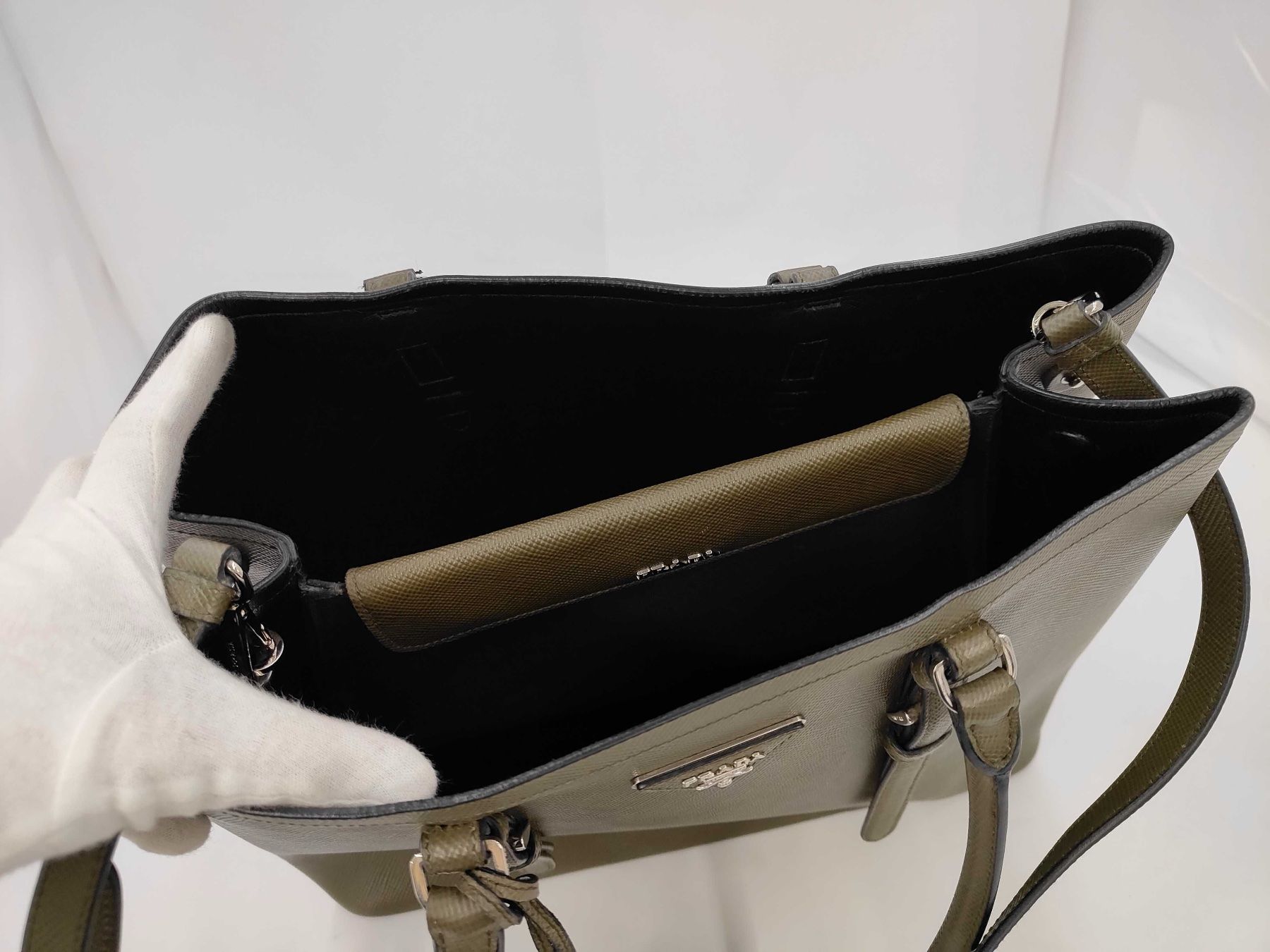 Prada Borse da donna: Prada Double Bag Khaki Neupreis CHF 4150 – Usato da St. Gallen venduto da Love_Luxury 6