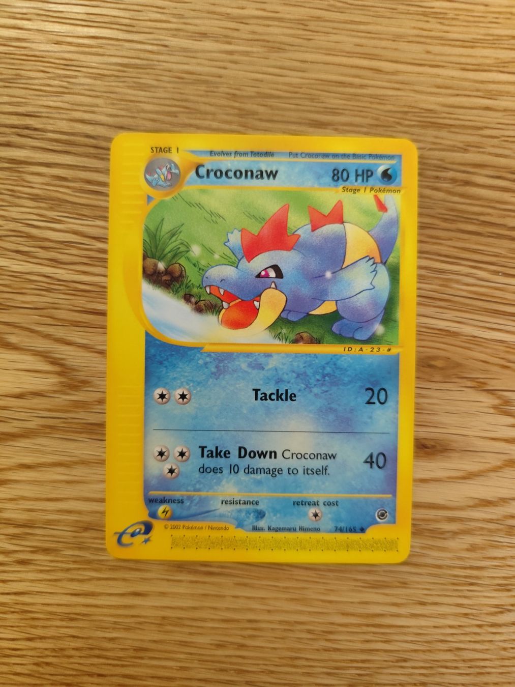Pokémon Carte collezionabili: Pokemon Croconaw E-Reader Expedition non holo vintage – Nuovo (secondo la descrizione) da Winterthur venduto da SMOKY062