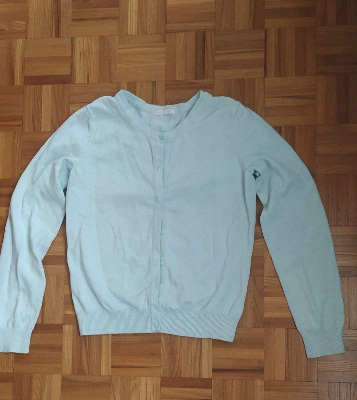 Gilet & Giacche senza maniche: Jaquette H&M Basic vert menthe/Jacke H&M Basic mintgrün – Nuovo (secondo la descrizione) da Moutier venduto da ant_6dwq