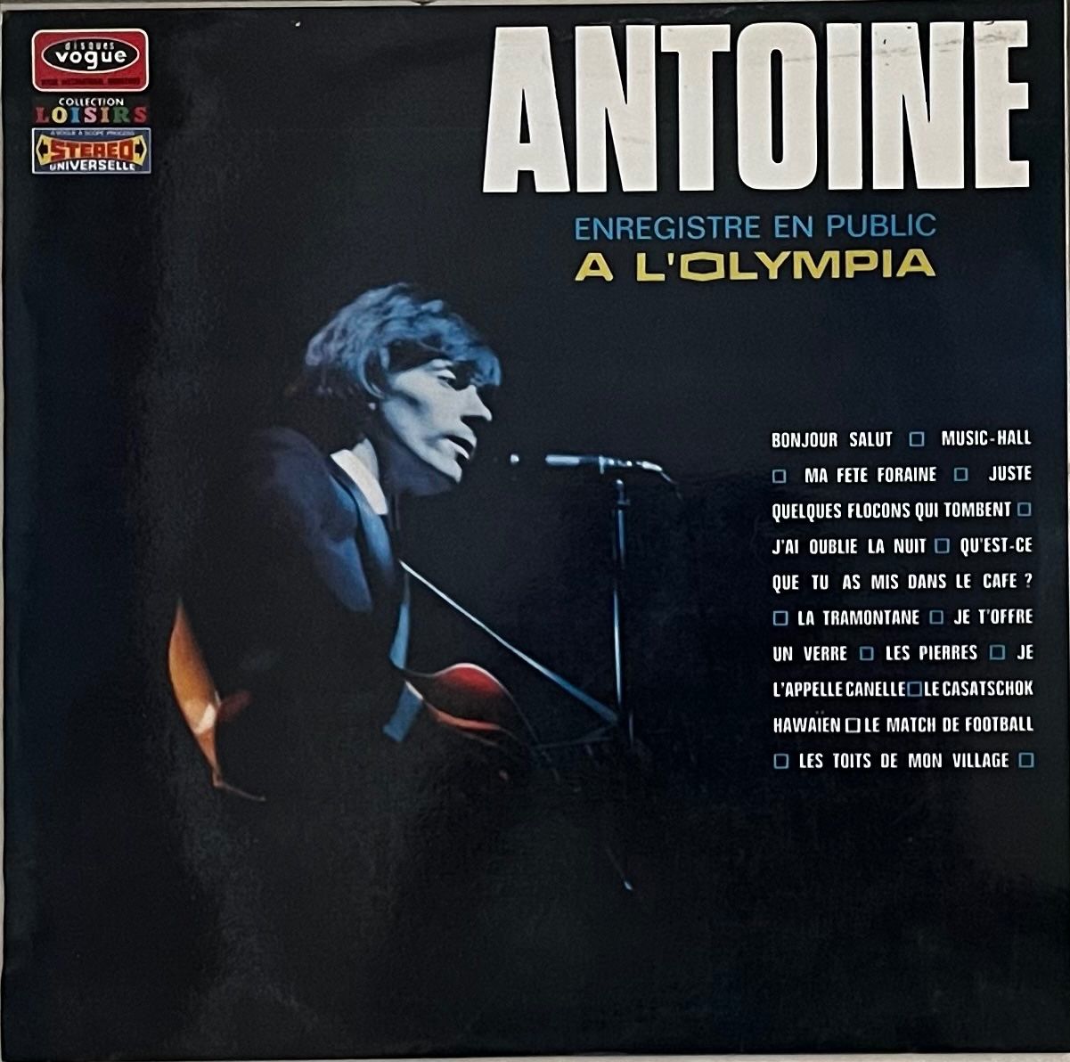 Dischi in vinile: ANTOINE - À L'OLYMPIA - 33 Tours – Usato da Bussigny venduto da vinyl-pas-cher
