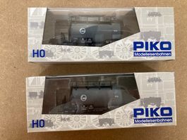 2er Set Piko H0 54279 Kesselwagen o. BH. Eva DB Epoche III