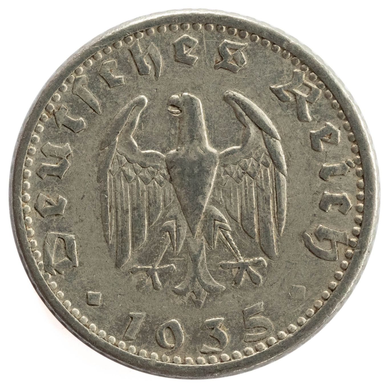 Tutti le monete: Deutschland - 50 Reichspfennig - 1935 - G – Usato da Rotkreuz venduto da num_6343 1