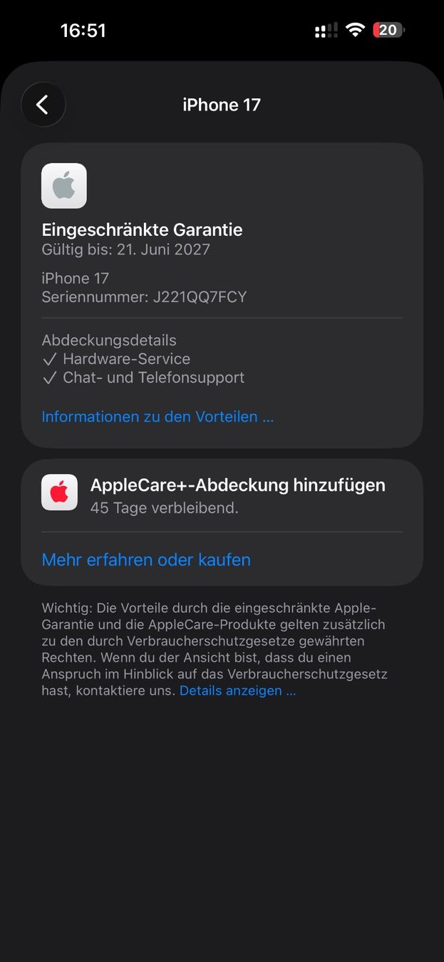 Apple Portables: Iphone 17 256Gb mit Apple Garantie#30 – D'occasion à Au SG par bah_6f5w 6