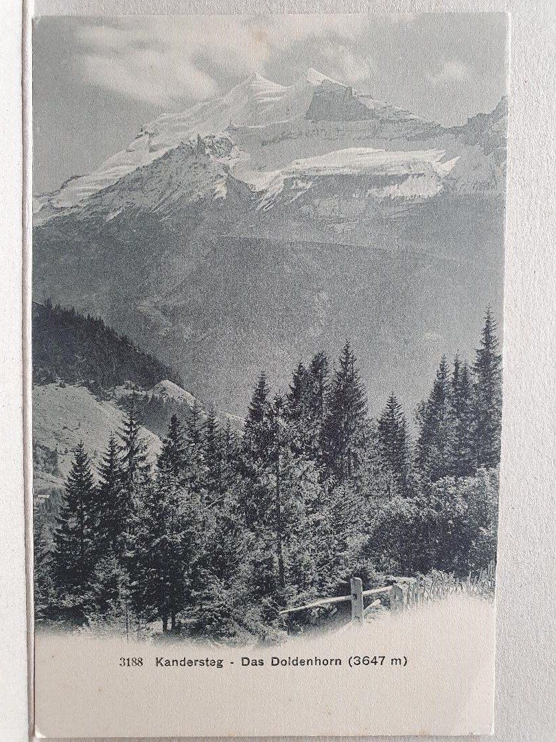 Cartoline postali: KANDERSTEG  -  Das Doldenhorn – Usato da Delémont venduto da Domdom1